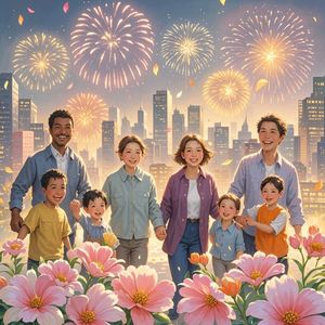 让我们的微笑照亮世界-和大海