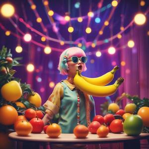 A banana went to town, by Queeene