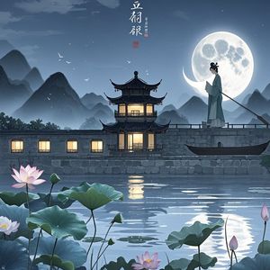 荷塘月夜-花落星河