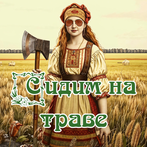 Сидим на траве