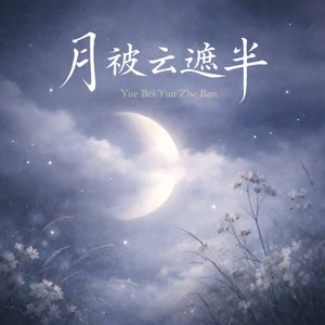 月被云遮半