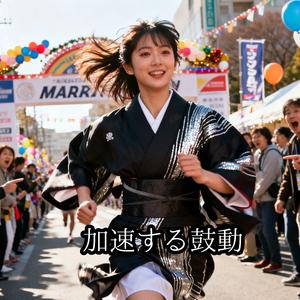 加速する鼓動 　　リズムに乗って、軽やかに加速。