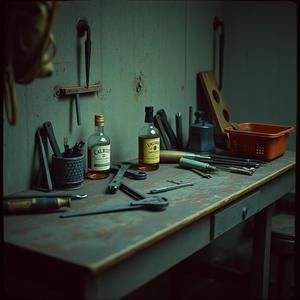 Whiskey on the workbench