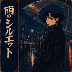 雨のシルエット