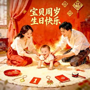 宝贝周岁生日快乐