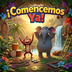 Comencemos Ya (Mono Tito + Elfante Bruno)| canciones infantiles, música para niños alegre - AMIGOS ANIMALES, aventuras de animales en la selva