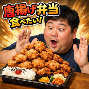 唐揚げ弁当食べたい！