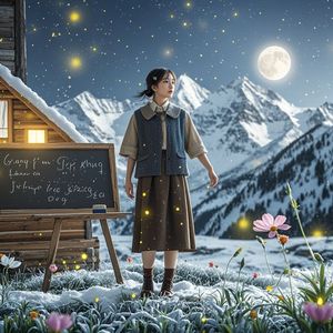 雪线白莲-风过无痕