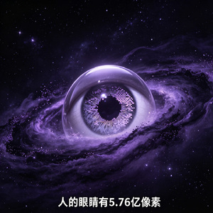 人的眼睛有5.76亿像素