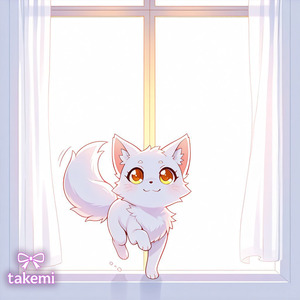 未来へ走り出す子猫