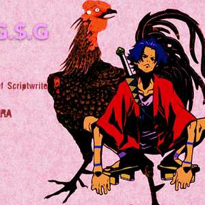 武士在樱花树下