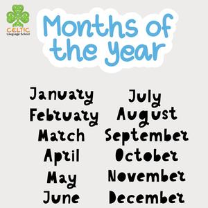 Months of the year