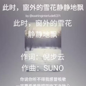 此时，窗外的雪花静静地飘着