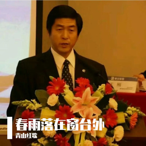 春雨落在窗台外