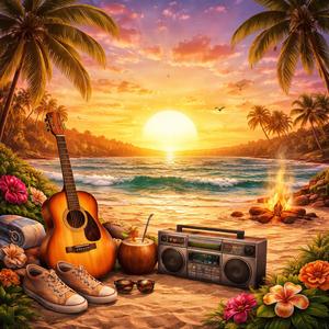 Sunburt and grinning