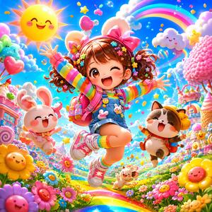 きゃー！ 今日もぴょんぴょん