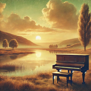 「遠い日のささやき」（過去を回想させるピアノ曲）