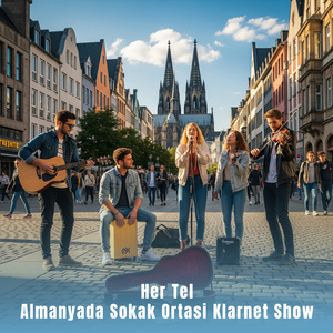 Almanyada Sokak Ortasi Klarnet Show (Live)