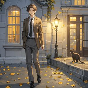 街灯漫行-晓世界