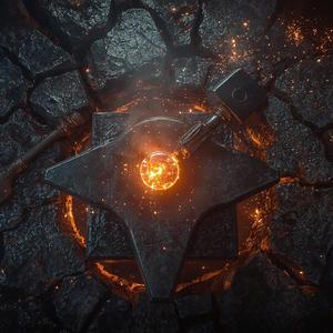 Hephaistos (Hammer & Flamme)