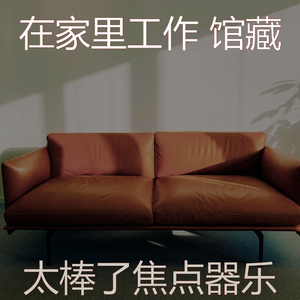 放松的在家里工作回想