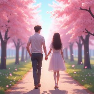 벚꽃나무 아래에서