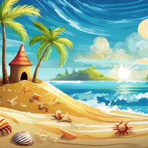 Bertamasya ke pantai