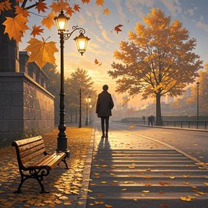 秋叶片片落-楚韵文