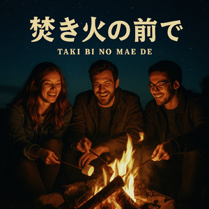 焚き火のとなりで