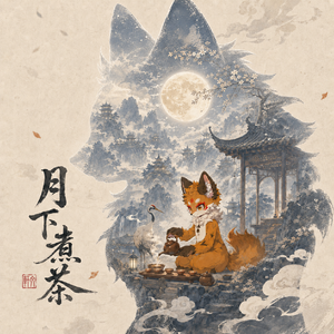 月下煮茶