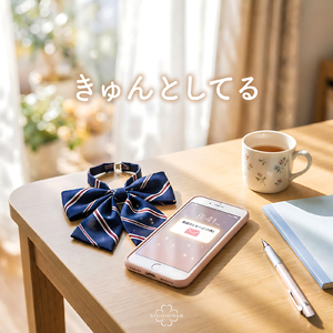 きゅんとしてる