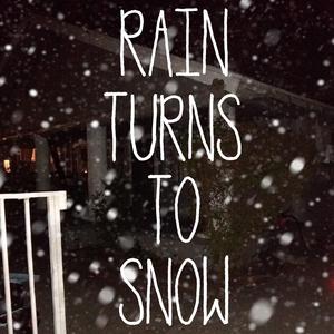 Rain turns to snow