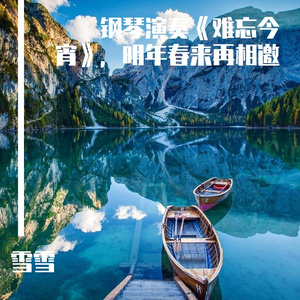 钢琴演奏《难忘今宵》，明年春来再相邀