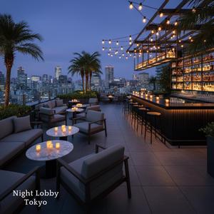 雨音とロビー床