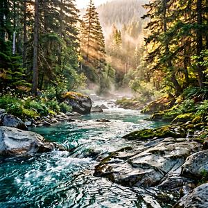 Crystalline Waters Descend