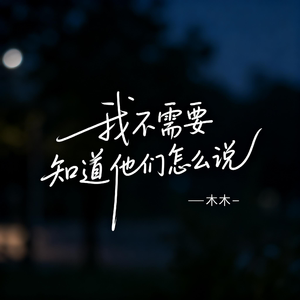 我不需要知道他们怎么说
