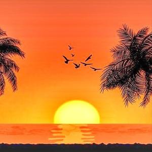 Balinese Rindik Sunset at Kuta Beach