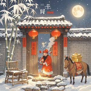 腊月迎财神