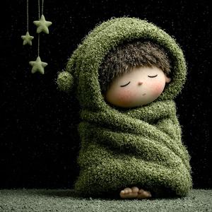 Schlaf sanft, kleiner Babyfisch