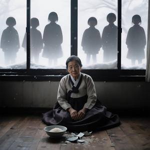 엄마는 한번도 웃은 적이 없었다.