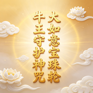 大如意宝珠轮牛王守护神咒（108遍）