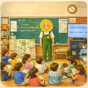 南小３年生 このまちの えがおのたね１