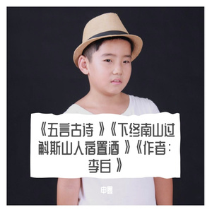 《五言古诗》《下终南山过斛斯山人宿置酒》《作者：李白》