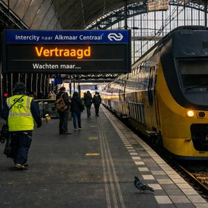 Vertraagd door NS