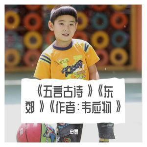 《五言古诗》《东郊》《作者：韦应物》