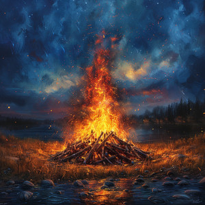 El Suave Susurro De Las Brasas En La Oscuridad