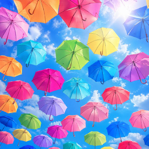 春の太陽の下で