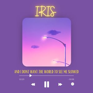 Iris (And I Don't Want the World to See Me Slowed)