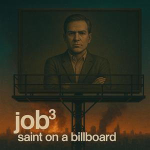 saint on a billboard