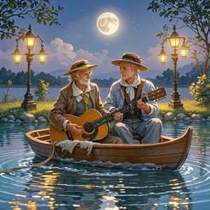 月光下的船歌_王小